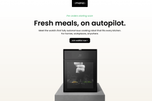 Website von Mana Robotics