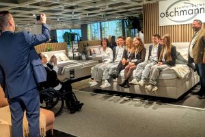 Fotoshooting am Oschmann-Stand