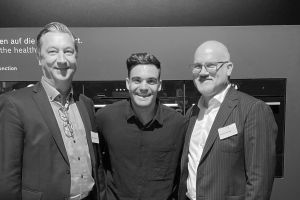 Junge Follower für Bosch: Harald Friedrich, Antonio Terrada mit Influencer Stefano Zarrella