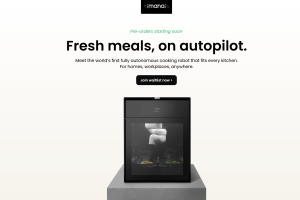 Website von Mana Robotics