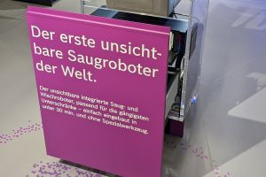 Nicht zu sehen: Einbau-Saug- und Wischroboter