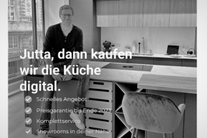 Der Chef konvertiert gut: Küchenheld-Social-Media-Anzeige