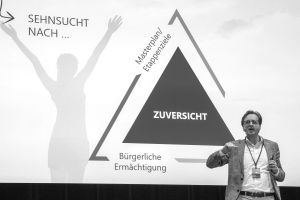 Stephan Grünewald auf dem letzten Gipfel